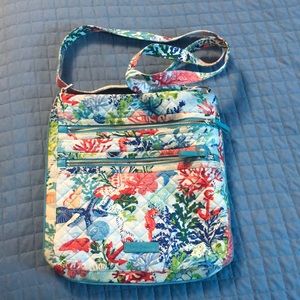 Vera Bradley Triple Zip Hipster Crossbody Bag (shore thing print)